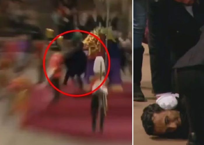 Scene șocante în Anglia: Sicriul Reginei Elisabeta a II-a, atacat de o persoană necunoscută